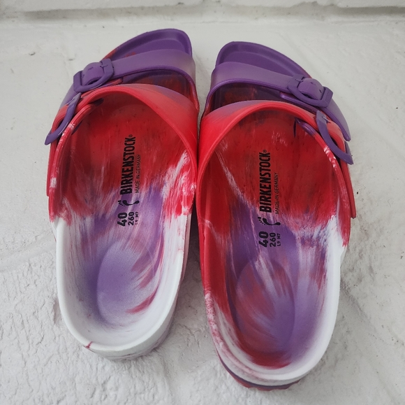🆕️Birkenstock Arizona EVA Red and Purple Tie Dye - Picture 5 of 9